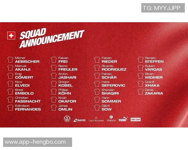 瑞士国家队公布10月世预赛名单科贝尔扎卡阿坎吉恩博洛领衔出征 瑞士国家队公布10月世预赛名单科贝尔扎卡阿坎吉恩博洛领衔出征